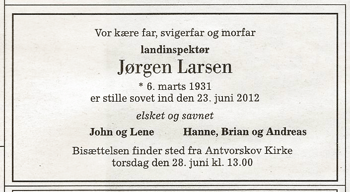 Jrgen Larsen Ddsannonce JP 26 juni 2012